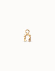 Horseshoe Shaped Charm - Gold