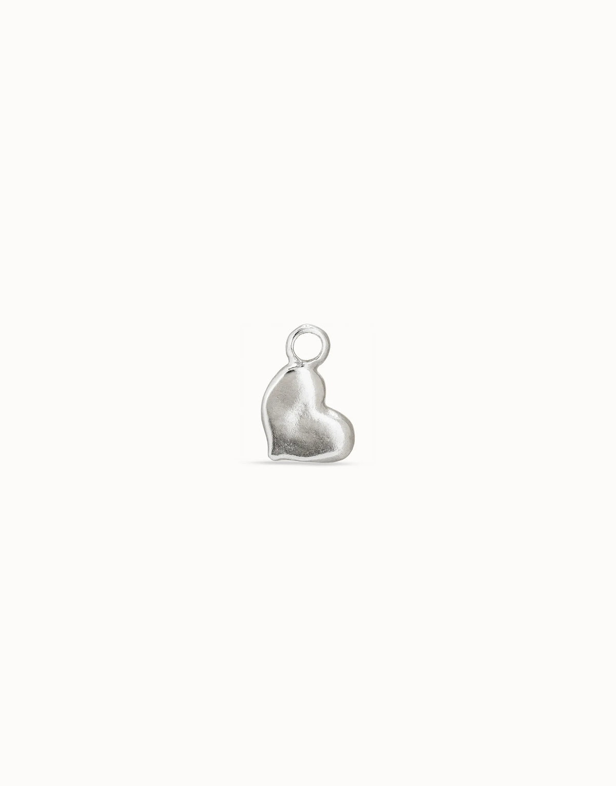 Heart-Shaped Charm - Silver