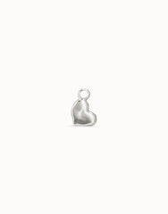 Heart-Shaped Charm - Silver