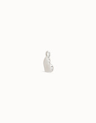 Heart-Shaped Charm - Silver