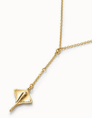 Body Chain Pendant With Stingray - Gold