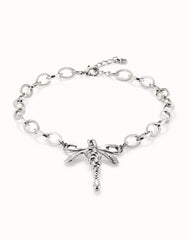 Short Link Chain Necklace With Dragonfly