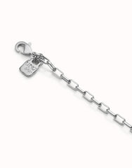 Long Link Chain Necklace - Silver