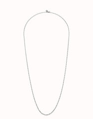 Long Link Chain Necklace - Silver