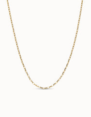 Long Link Chain Necklace - Gold
