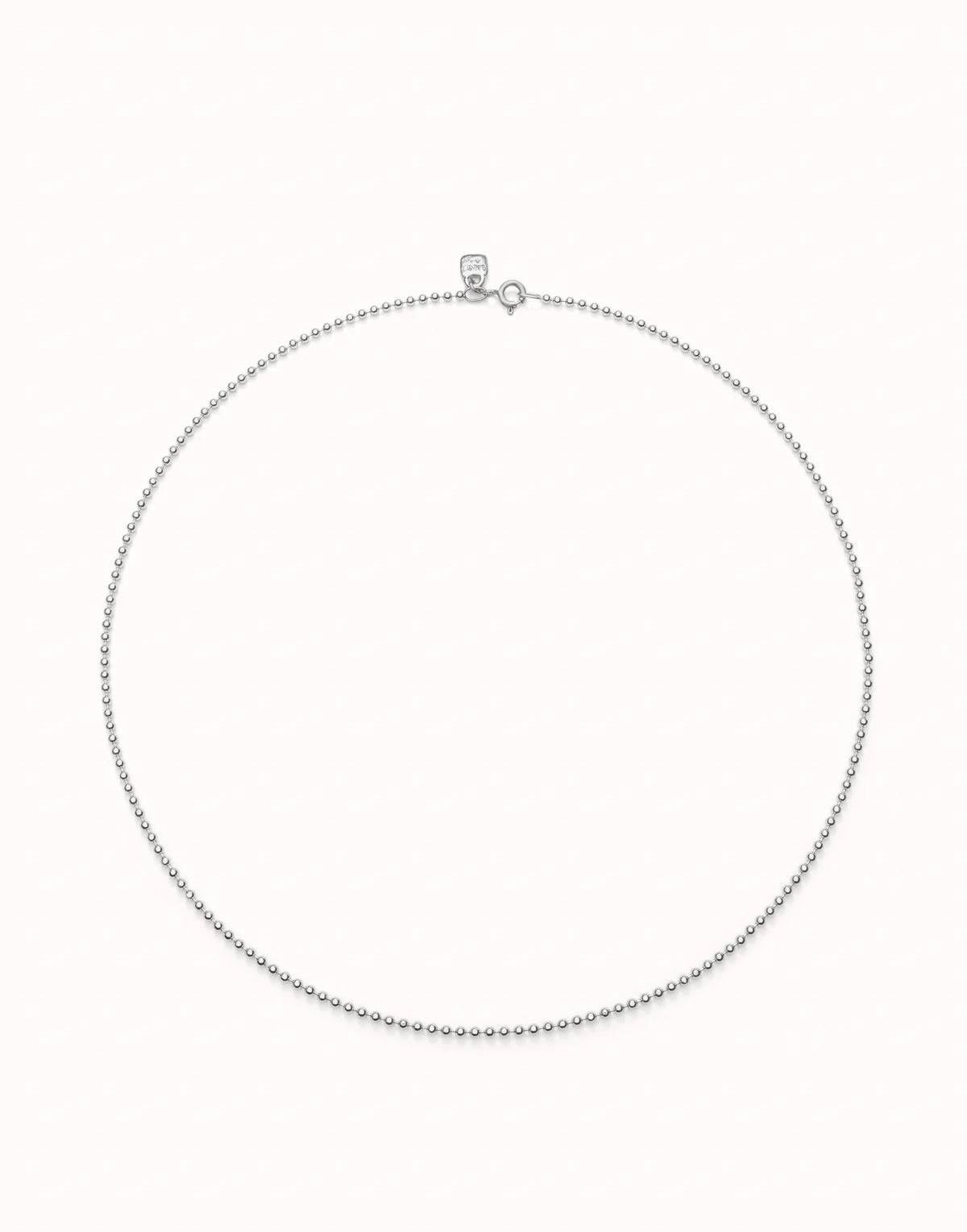 Link Chain Charm Necklace - Silver