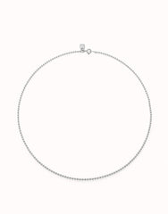 Link Chain Charm Necklace - Silver