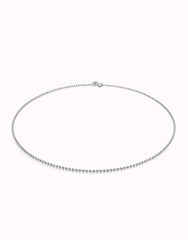 Link Chain Charm Necklace - Silver