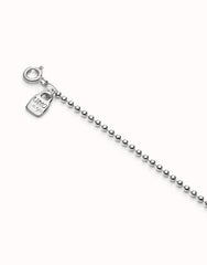 Link Chain Charm Necklace - Silver