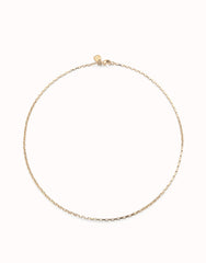 Short Link Chain Charm Necklace - Gold