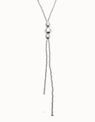 Long Bead Necklaces With Three Large Central Beads