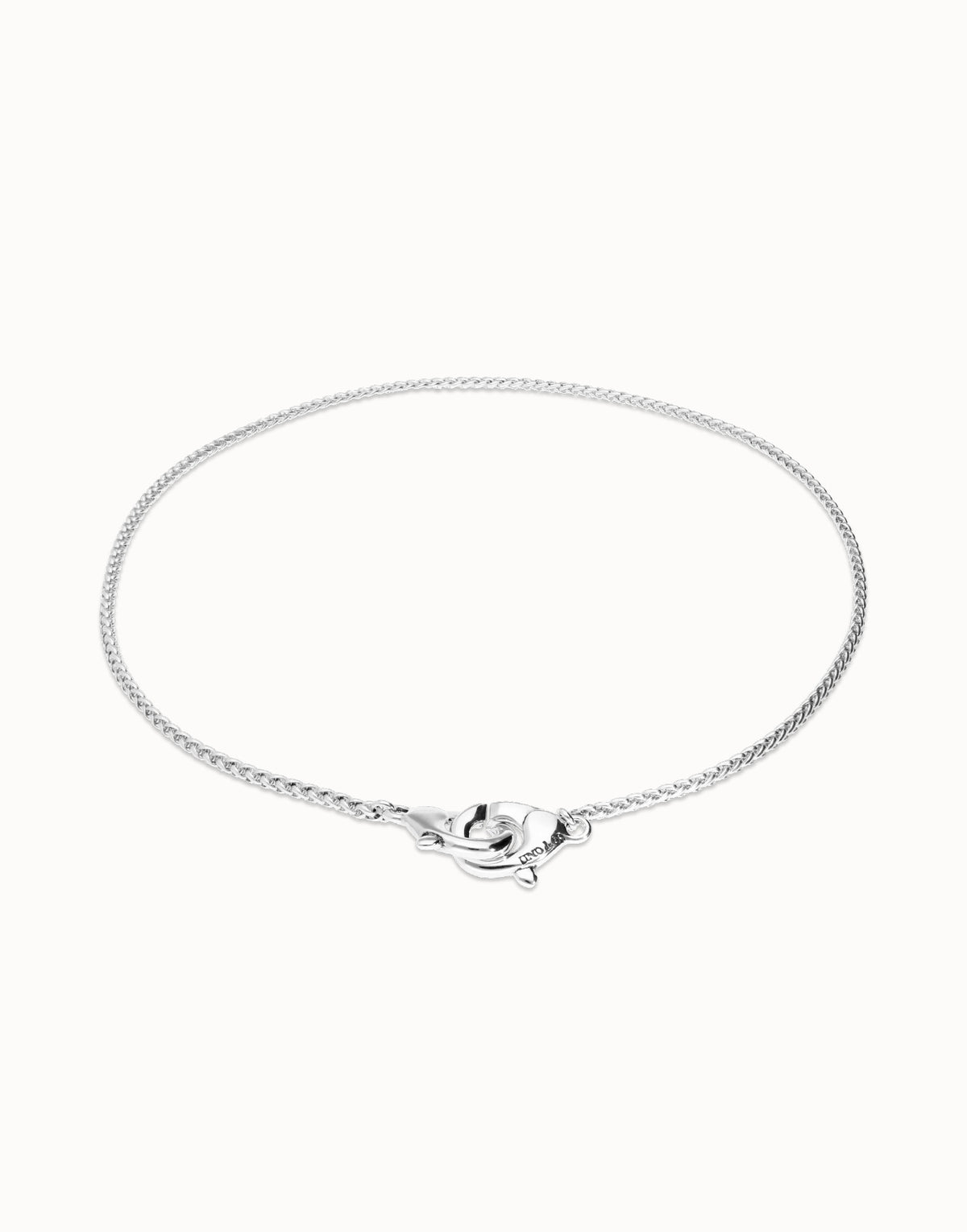 Necklace With Interlocked Carabiner Detail - Silver