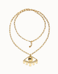 Long Necklace In Gold 18K With Big Eye Detail