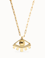 Long Necklace In Gold 18K With Big Eye Detail