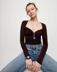 Sterling Silver Plated Necklace With Blue Faceted Crystal