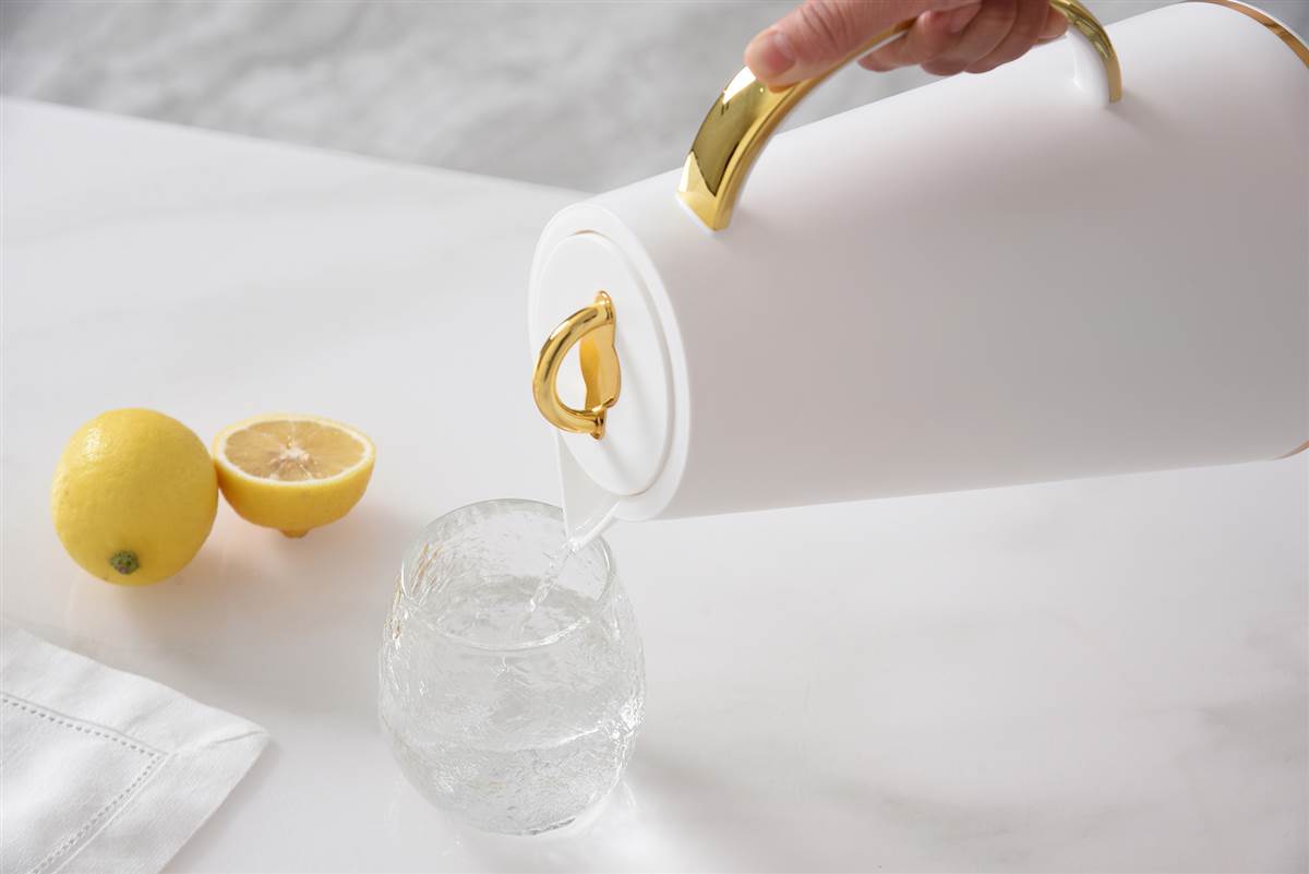 Classic Thermal Carafe White/Gold
