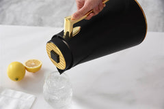 Textured Thermal Carafe - Black/Gold