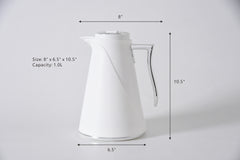 Textured Thermal Carafe - White/Silver