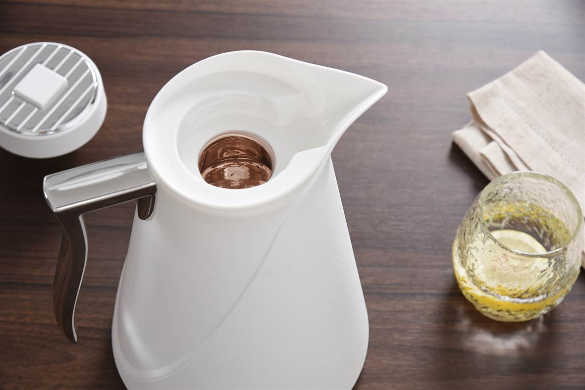 Textured Thermal Carafe - White/Silver
