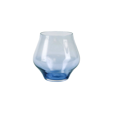 Contessa Stemless Wine Glass, Blue