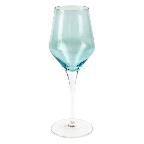 Contessa Wine Glass, Teal
