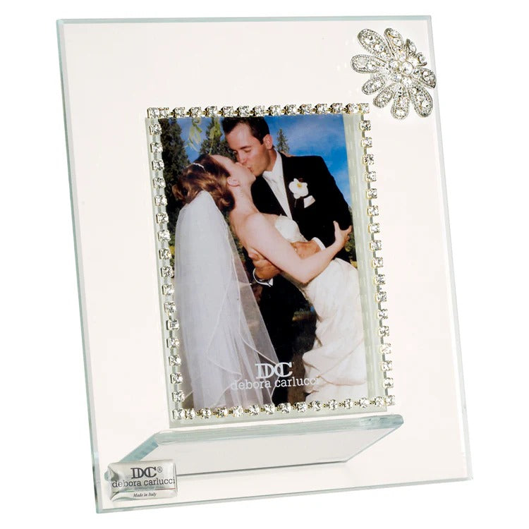 Debora Carlucci Photo Frame W/ Swarovski Crystal Flower Brooch