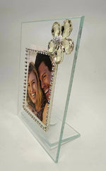 Debora Carlucci 5 x 6 Photo Frame W/ Swarovski Crystal Flower Brooch