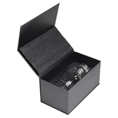 850mL Round Glass Decanter with Black Gift Box