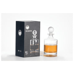 850mL Round Golf Glass Decanter in a Black Gift Box