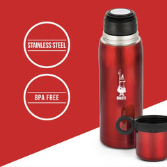 Red Vacuum Flask with Cup/Lid 460ML