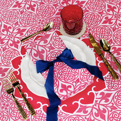 Damask Red Placemats - Set of 4