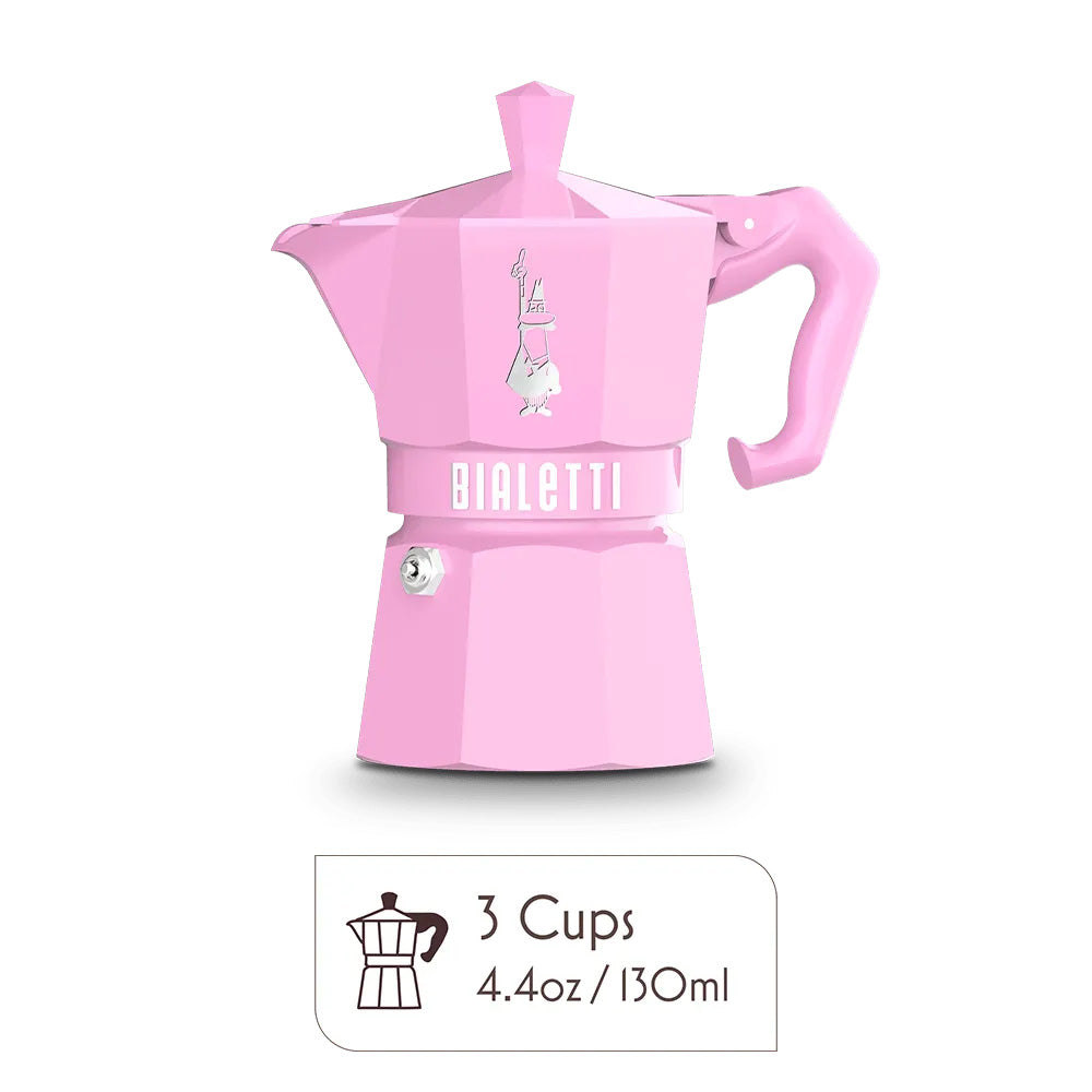 Exclusive Moka Express 3 Cups Pink