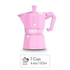 Exclusive Moka Express 3 Cups Pink