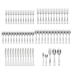 Moda Satin 65-Piece Flatware Set