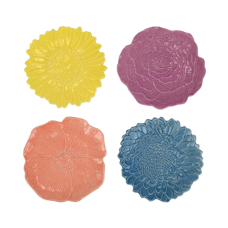 Fiori Di Campo Figural Assorted Salad Plates - Set Of 4