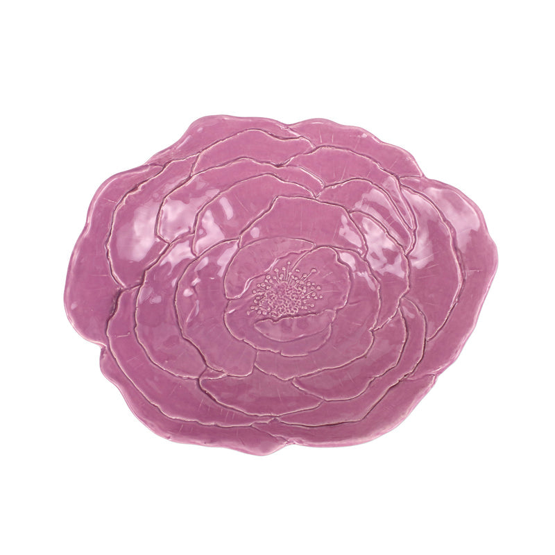 Fiori Di Campo Lilac Rose Serving Bowl