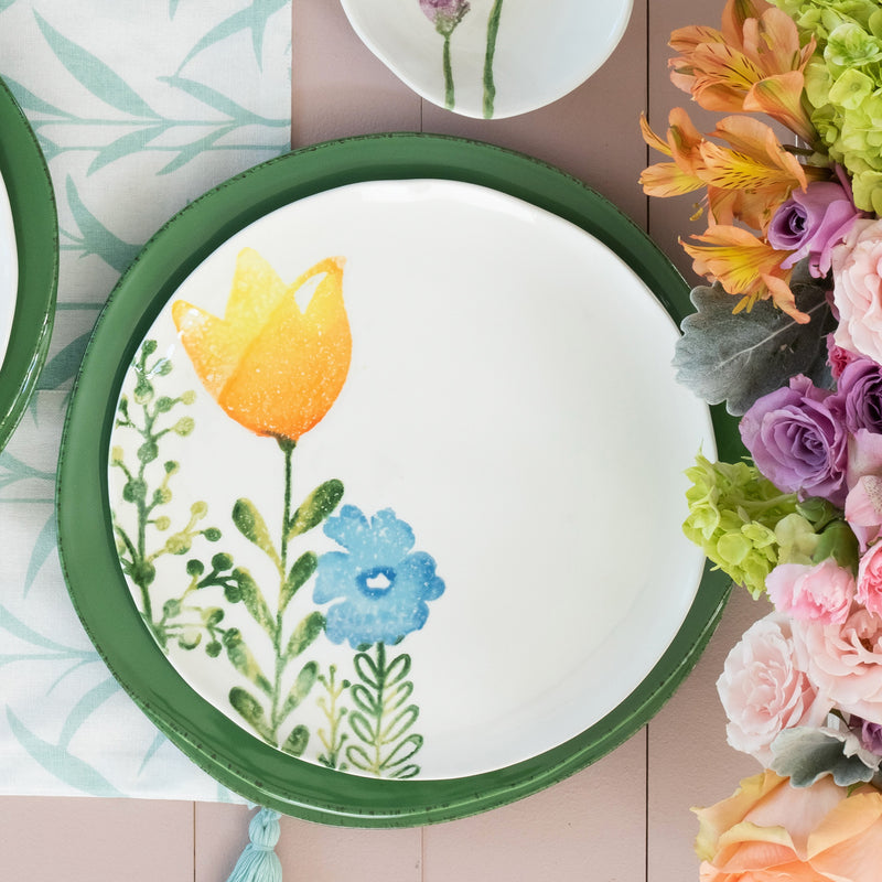 Fiori Di Campo Assorted Salad Plates - Set Of 4