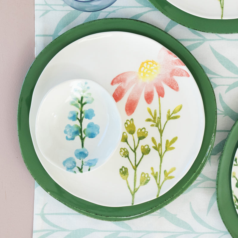 Fiori Di Campo Assorted Salad Plates - Set Of 4