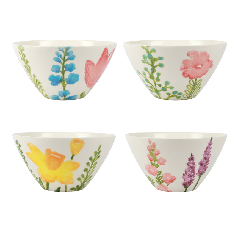 Fiori Di Campo Cereal Bowls - Set Of 4