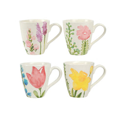 Fiori Di Campo Assorted Mugs - Set Of 4