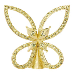Gold Papillon Figurine - Crystal