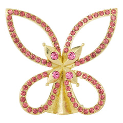 Gold Papillon Figurine - Rose