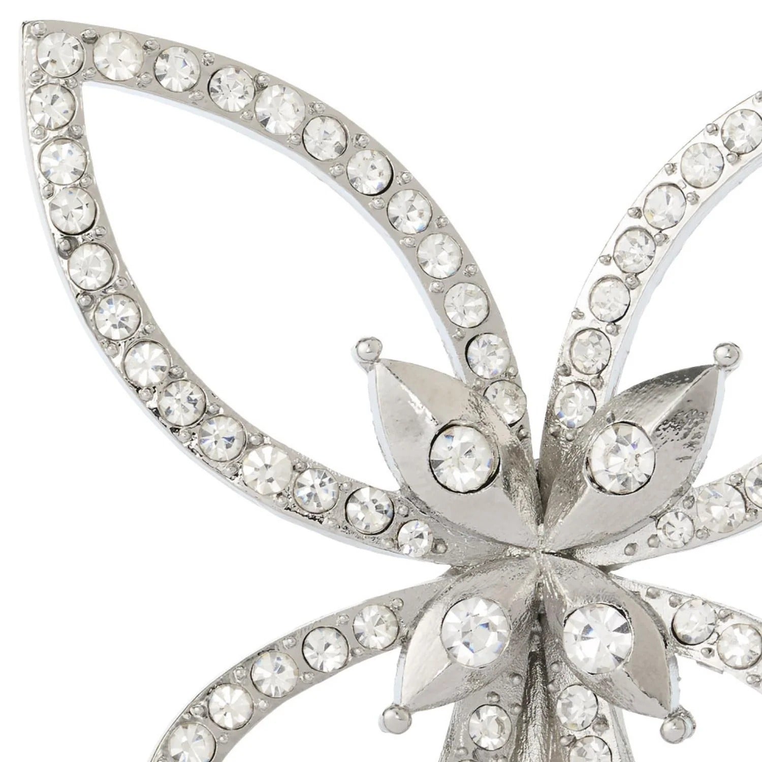 Silver Papillon Figurine - Clear