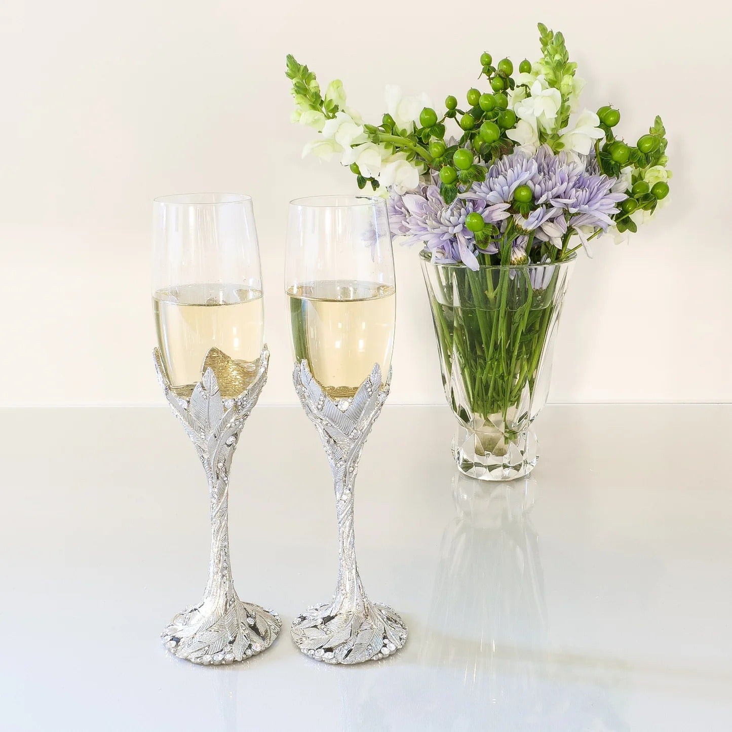 Preen Flute (Set of 2) - Silver