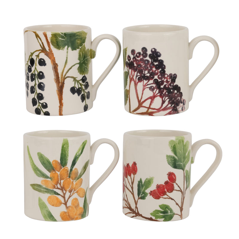 Foresta Primavera Assorted Mugs - Set Of 4