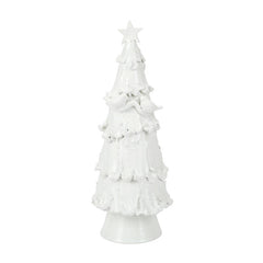 Foresta White Large Tree With Red Birds & Star