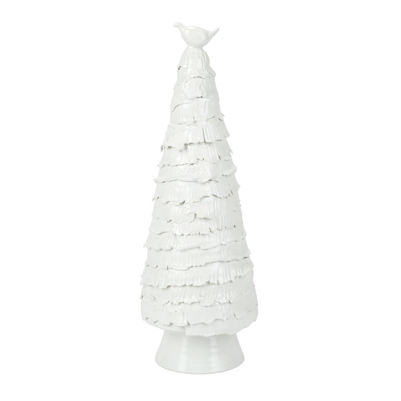 Foresta White Large Tree With Red Bird
