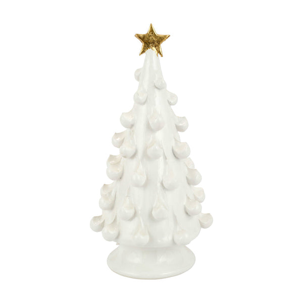 Foresta White Medium Tree With Gold Star