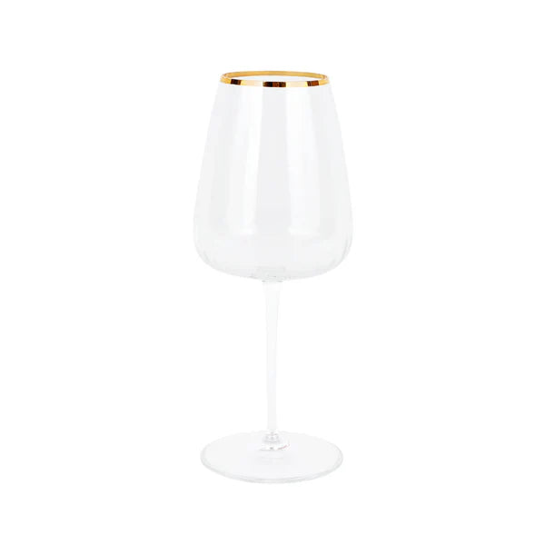 Francesca Gold Wine Glass