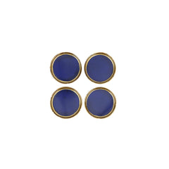 Florentine Wooden Accessories Cobalt & Gold Coasters - Set Of 4